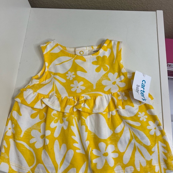 NWT | Carter’s Baby Girl “Little Sunshine” Yellow Dress Set | 6 Months - Picture 5 of 7